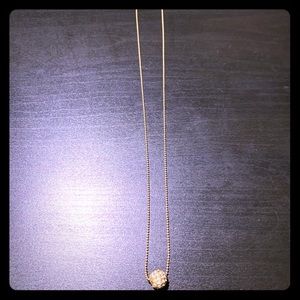 AEO gold “disco ball” necklace